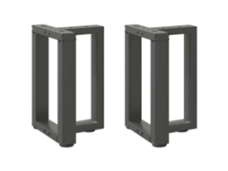 Coffee Table Leg, Coffee Table Legs Vidaxl Antracite Aço (28 X 25 X (42-43) Cm)