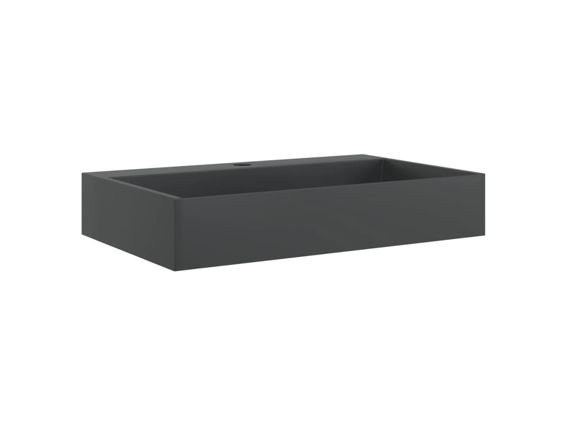 Wash Basin, Wash Basins Vidaxl Preto Mármore (60 X 38 X 11 Cm)