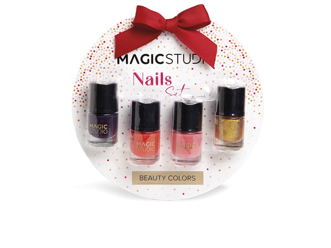 Lote de Unhas Coloridas 4 Un. 4 Pz