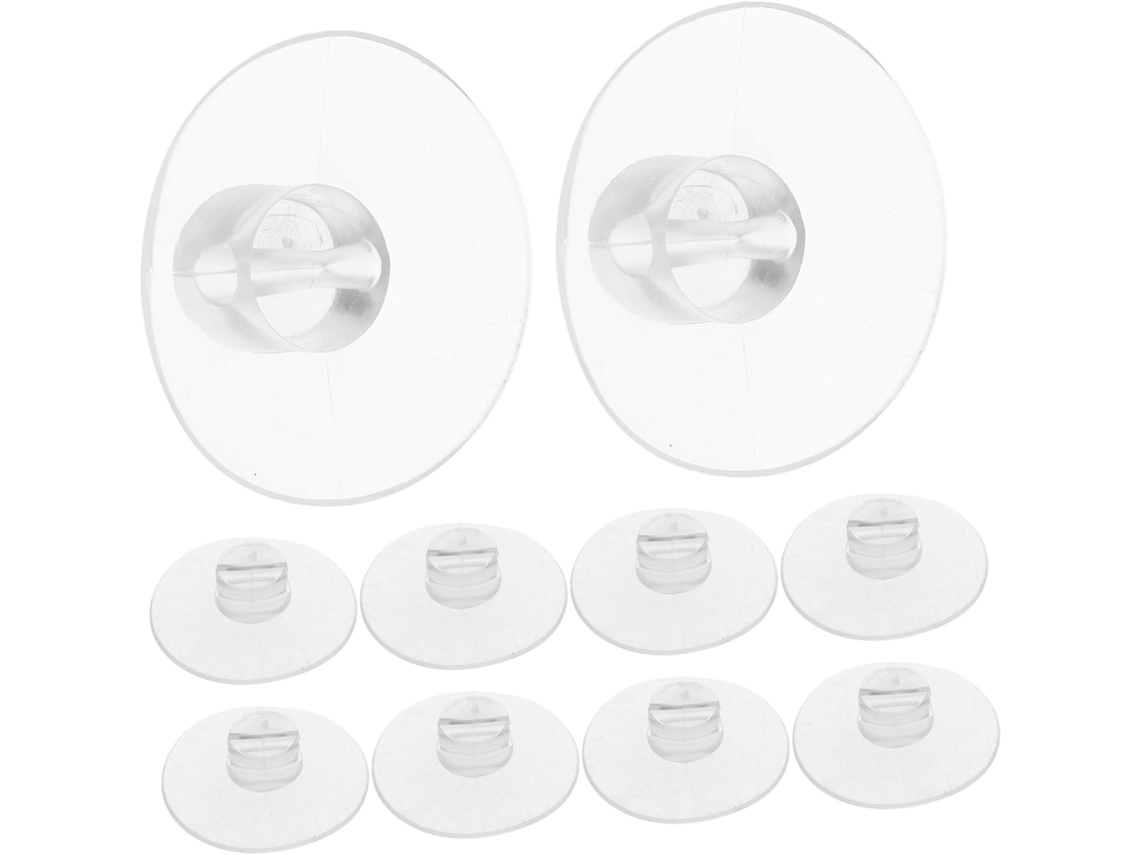 Lote com 20 Mini Ventosas Transparentes para Janelas, Fixação Potente em Pvc. SFUSHOS