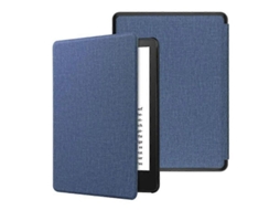 Yuru capa de Couro Pu Magro e Durável para Kindle Paperwhite 6 12th 2024 com Função Auto Wake/sleep Azul Escuro P20250110169