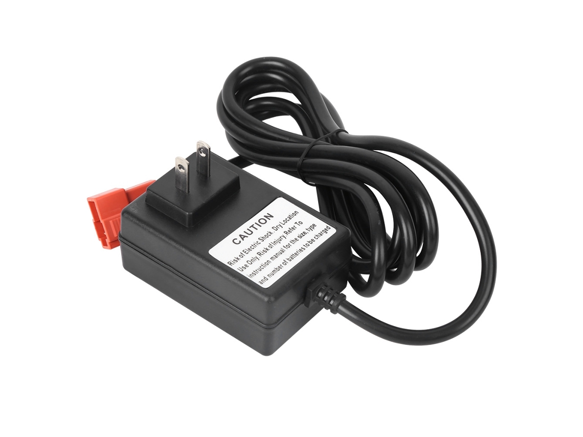 Carregador de bateria DC7V para carrinhos elétricos infantis com entrada quadrada, entrada AC110V.