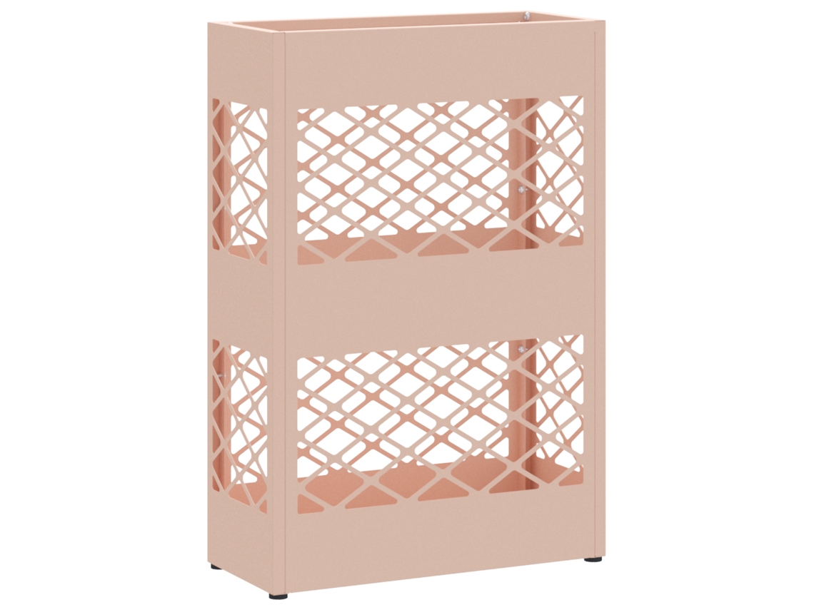 Conjunto 1 Suporte De Guarda-sol Vidaxl Rosa Aço (28 X 12 X 41 Cm)