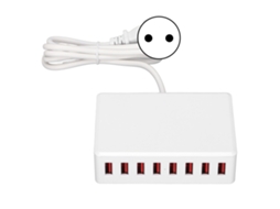 Carregador Multi usb LAXISCREED 8 Portas Inteligente