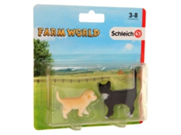 Conjunto de Figuras SCHLEICH Farm World Cão e Gato