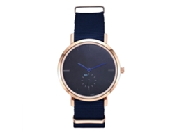 Reloj De Pulsera Para Hombre De Cuarzo Con Correa De Nylon (azul Real)