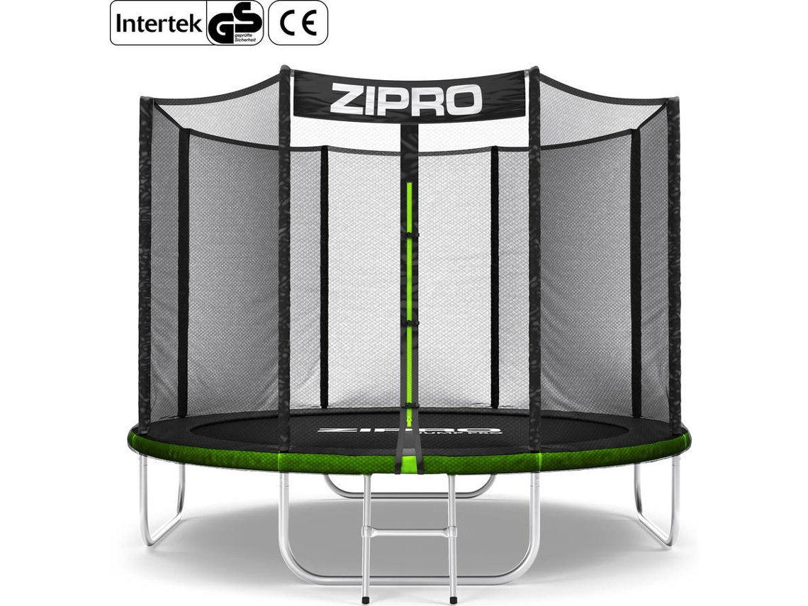 Trampolim Redondo ZIPRO Jump Pro com Rede de Proteção Exterior 8Ft 252Cm