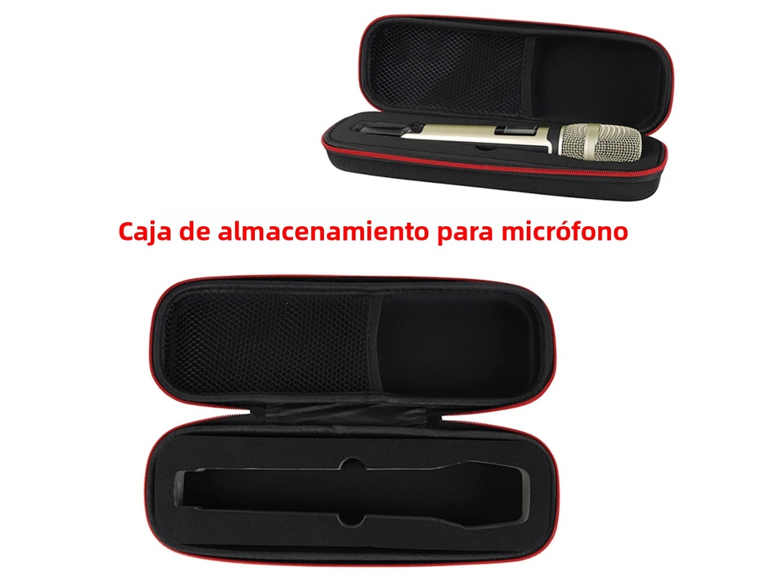 Estojo Portátil para Microfone Sem Fio, Feito de Material Eva, com Zíper, Resistente a Impactos e À Prova D'água. MDUG