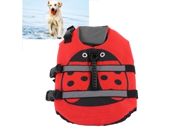 Dog Life Jacket Adjustable High Buoyancy Reflective For Medium Large Dogs