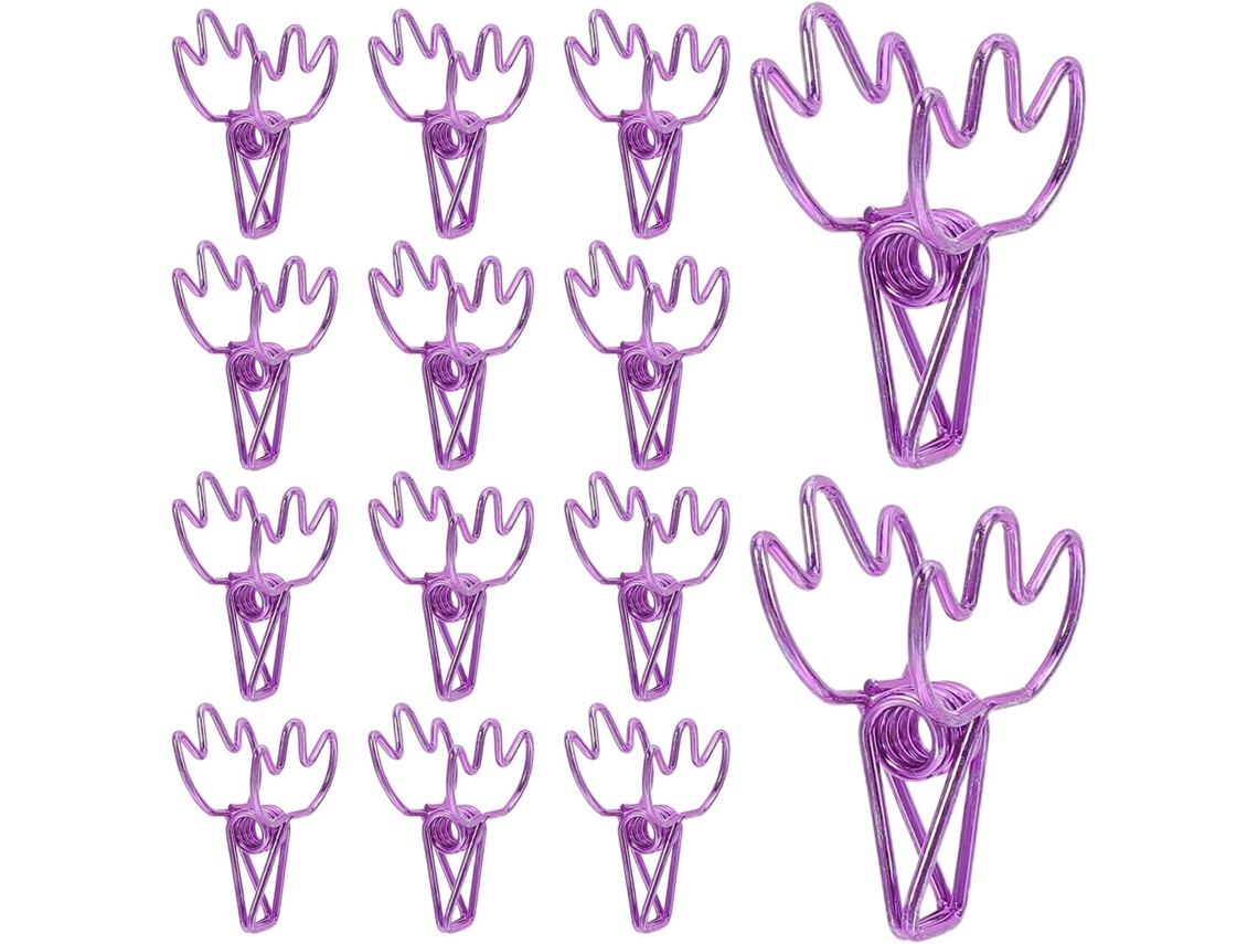 Clips De Papel Abaodam Com Design Montanha Em Metal Roxo, 50 Unidades, Pequenos Clipes Decorativos De Metal Para