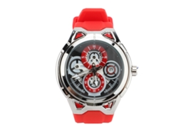 Relógio Analógico de Quartzo para Homens com Pulseira de Silicone Luminoso Resistente À Água 30m