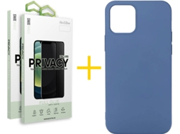 Capa + 2 Películas para iPhone 11 Pro Max SKYHE Azul