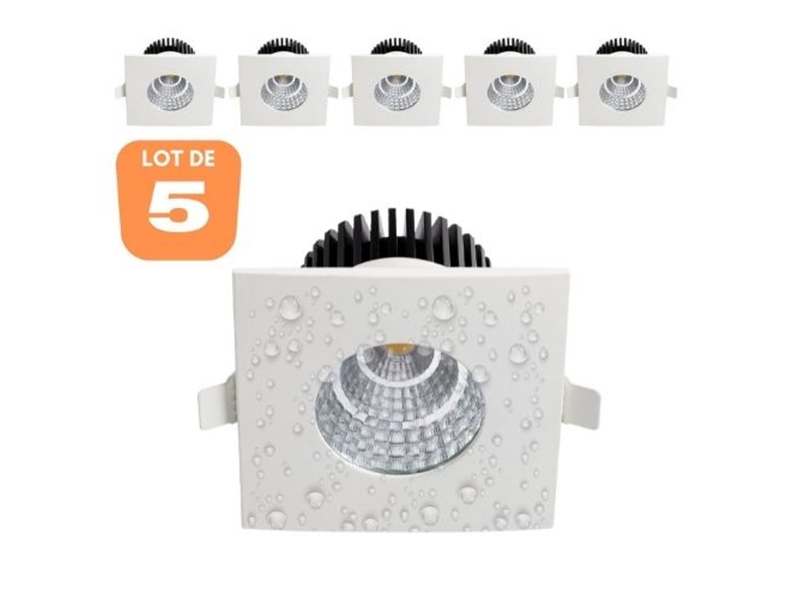 Conjunto de 5 Manchas Led À Prova D'Água Ip65 de 6W HOROZ ELECTRIC