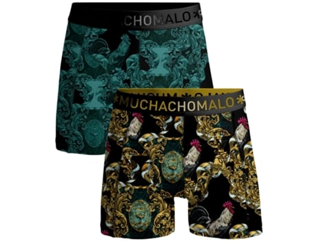 Homens de Boxer de 2 Pacote de 2 Pacote de Galo de Galo MUCHACHO MALO