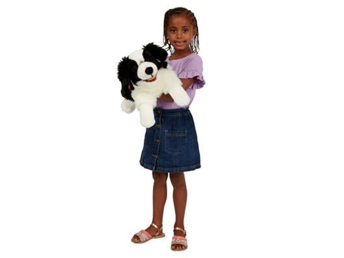 Fantoche De Mão Border Collie Da The Puppet Company Cãozinho De Pelúcia Fofinho