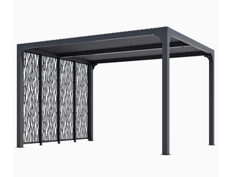 Pérgola Bioclimática 10,80M² Cinza Antracite Per3630Mbi HABRITA