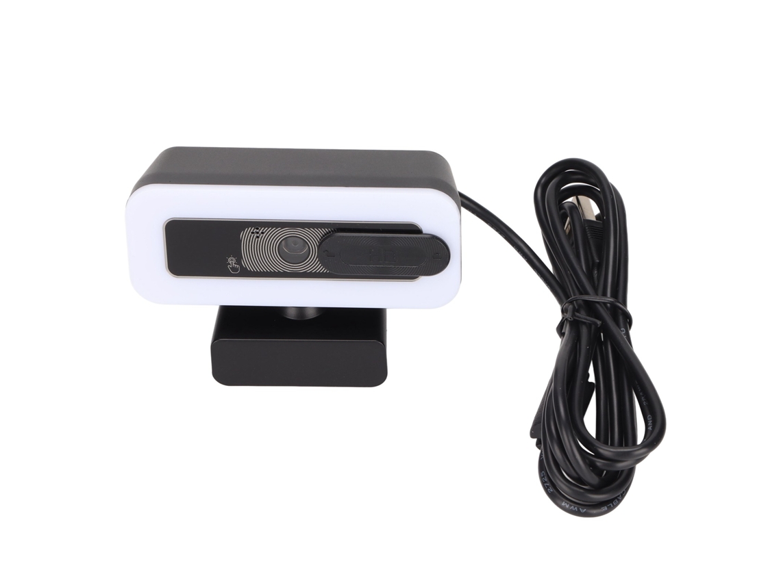 Webcam 2k Usb Brilho Ajustável Foco Automático Microfone Embutido Plug And Play Câmera De Computador Aquaforge
