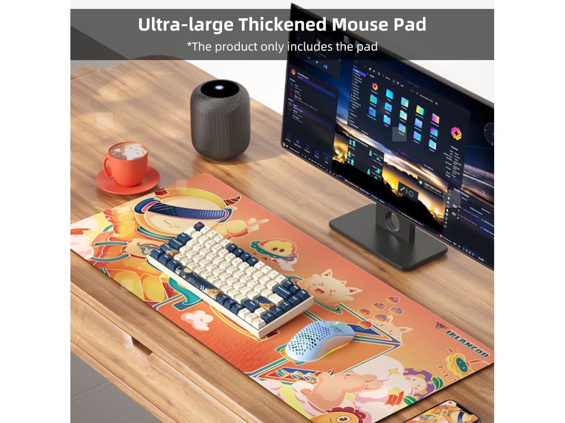 Mouse Pad Para Jogos E Escritório (anti Derrapante E Resistente Ao Desgaste)