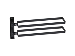 2026 rack de Toallas de Baño Linjou 2 Barras Giratorias 180° Acero Inoxidable Montado En Pared 33cm para Baño Cocina 2 Peças