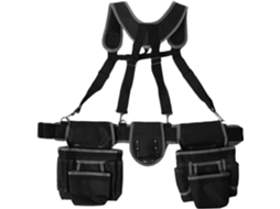 Cinto de ferramentas Zjchao com suspensórios, em tecido Oxford, ajustável, para homens, resistente, ideal para