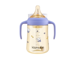 Flip-top Baby Bottle With Integrated Lid And Direct Drinking Cup For Babies Over 6 Months Old With Strawazul Com Chupeta 300ml