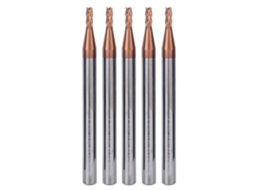 Fresa Spiral De Carbeto Com 4 Dentes Revestimento Nano 2mm Cnc (5pcs)