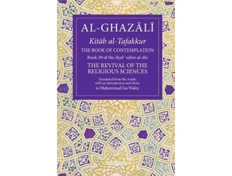 Livro the book of contemplation de abu hamid al-ghazali (inglês)