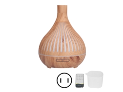 Umidificador com Aromaterapia Diffuser Luz Led Colorida Controle Remoto 400ml Us Plug