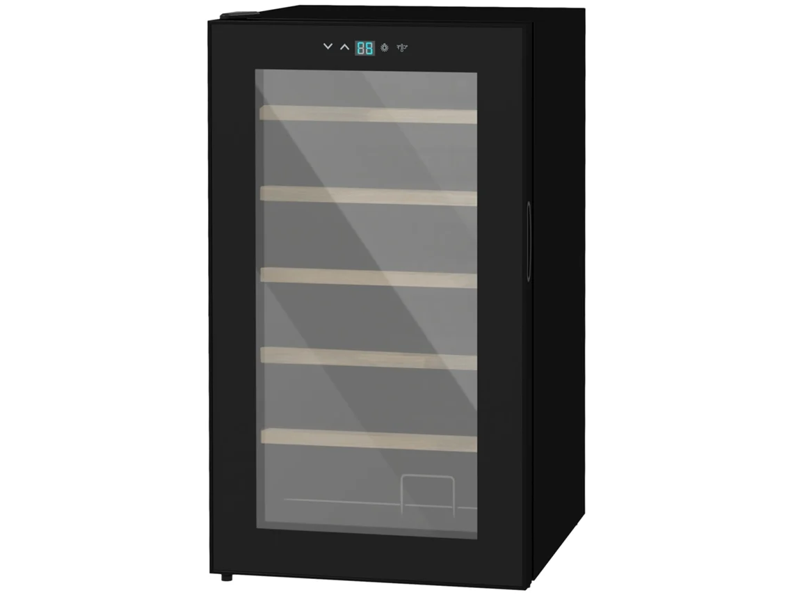 Adega 24 Garrafas 5 20°c Led Preta 43x45x75cm VELTRIX