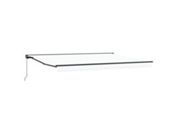 Conjunto 1 Toldo Retrátil Vidaxl Antracite Alumínio (4 × 3,5 M)