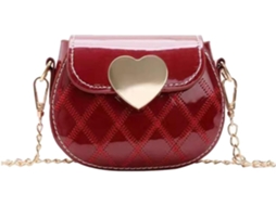 Mini Bolsa De Ombro Simples Para Meninas Em Couro Pu Leve, Com Espaço Para Guardar Brinquedos Pequenos.