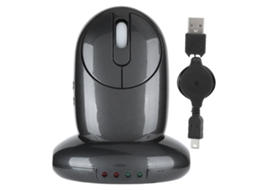 Aetheria rato Sem Fio Gaming 2.4ghz com Base de Carregamento Hub Usb 4 Portas 5 Botões Mg 012