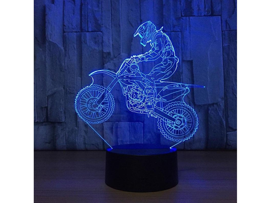 2026 lâmpada de Ilusão 3d Led, Luz Noturna com Controle Táctil 7 Cores, Presente Ideal para Crianças e Decoração de Casa