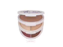 Paleta de Blush com 5 Cores - Pó Matte e com Glitter para Maquiagem