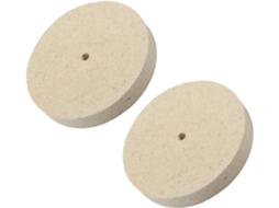 Conjunto De 2 Discos Polimento Feltro Lã 150 Mm (6 Polegadas) Com
