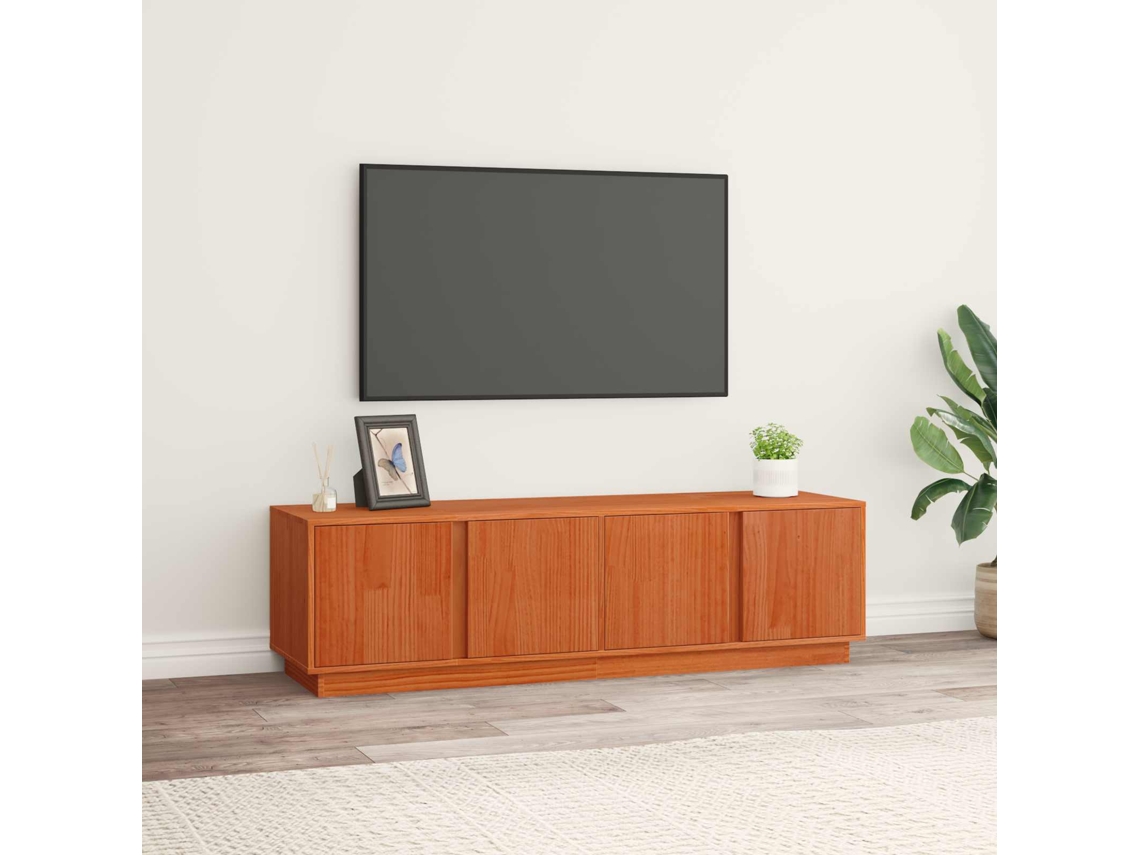 Vidaxl Gabinete Para Tv Castanho Cera 140 X 40 X 40 Cm