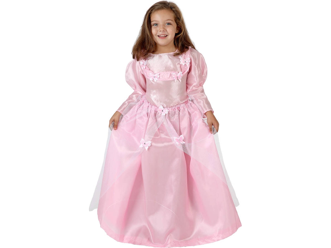 Fato de Menina DISFRAZZES Princesa Vestido Rosa (Tam: 5 a 6 anos)
