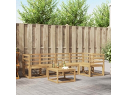Vidaxl Conjunto De Sofás Para Exterior 6 Unid. Branco