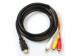 Cabo HDMI para RCA 1,5m com Conector Banhado a Ouro AQUAFORGE