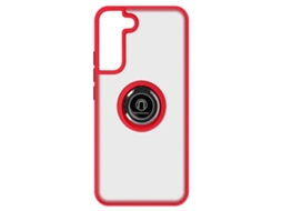 Capa Com Anéis Para Samsung Galaxy S22 Ushion Back-kameo-rd-s22r Vermelho
