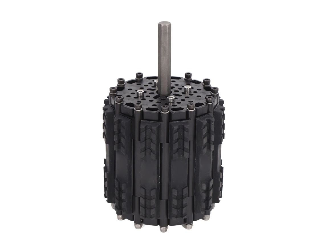 Roda de Esteira de Tanque Borracha Pom Anti Derrapante 112.1mm Diâmetro 124mm Largura