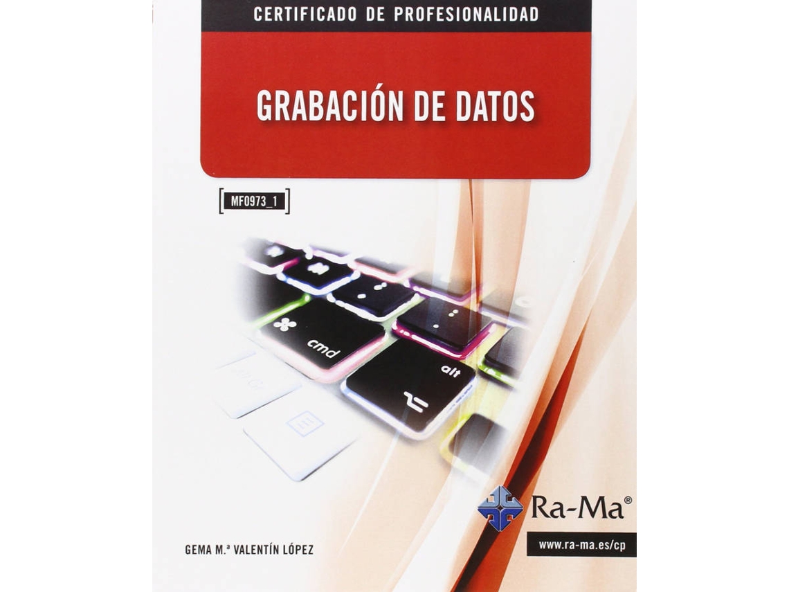 Livro Grabacion De Datos de Gema Mª Valentín López (Espanhol)
