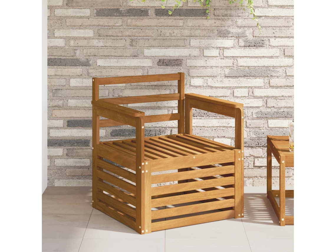 Vidaxl Conjunto De Sofás Para Exterior Madeira Sólida De Acácia