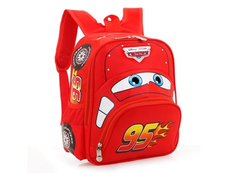 Mochila Escolar Disney Kindergarten Cartoon 3D 95 Car Boys Mochila Infantil de 2 a 5 Anos
