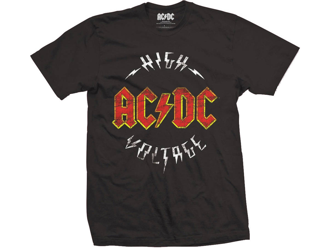 T-Shirt AC/DC High Voltage Preta M