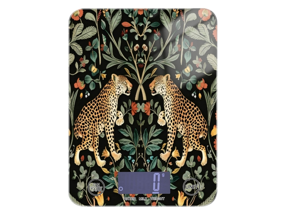 Balança De Alimentos William Morris S Design Leopard Spice Utensílios Essenciais Cozinha, 5, 4kg 12lbs, Balança Em