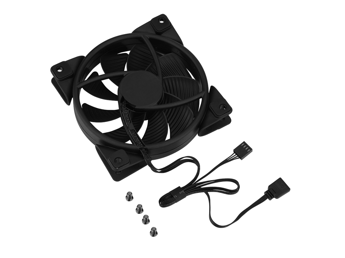 Ventoinha De Resfriamento Para Pc, Cooler De Gabinete Com Mudança Automática De Cor Rgb, Ultra Silenciosa, 12cm