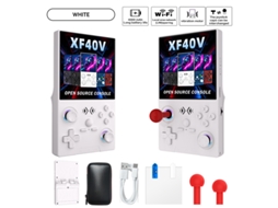Console Portátil Xf40v Open Source | Tela Hd 4 Rgb, Joystick E Motor De Vibração Substituíveis 64gb Xf40v Branco Sfushos