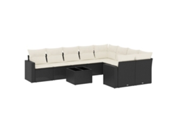 Garden Sofa Set, Garden Sofa Sets Vidaxl Preto Rattan / Vime (n/a)
