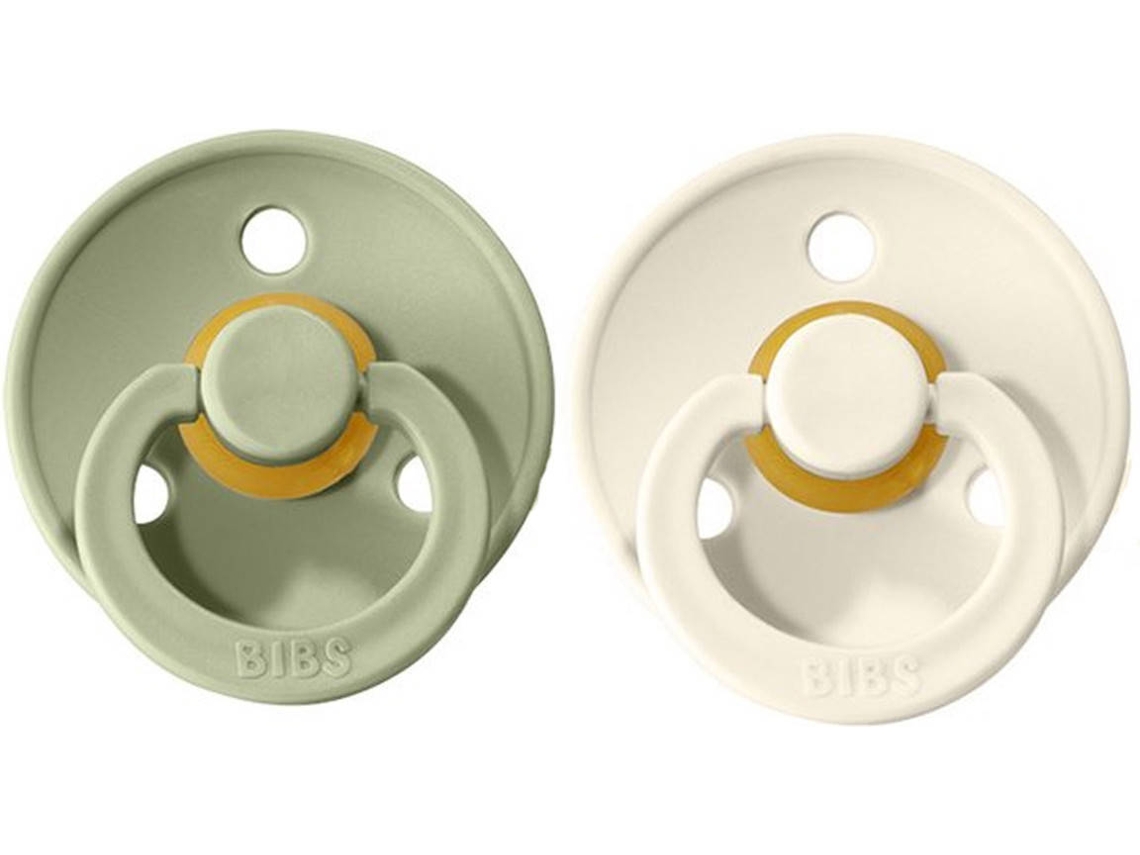 Chupetas BIBS Sage Ivory (2 pzs. - 0-6m)